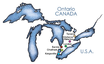 Map of S&R Retirement Living Communities